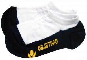 Meia Invisível Objetivo com sola escura